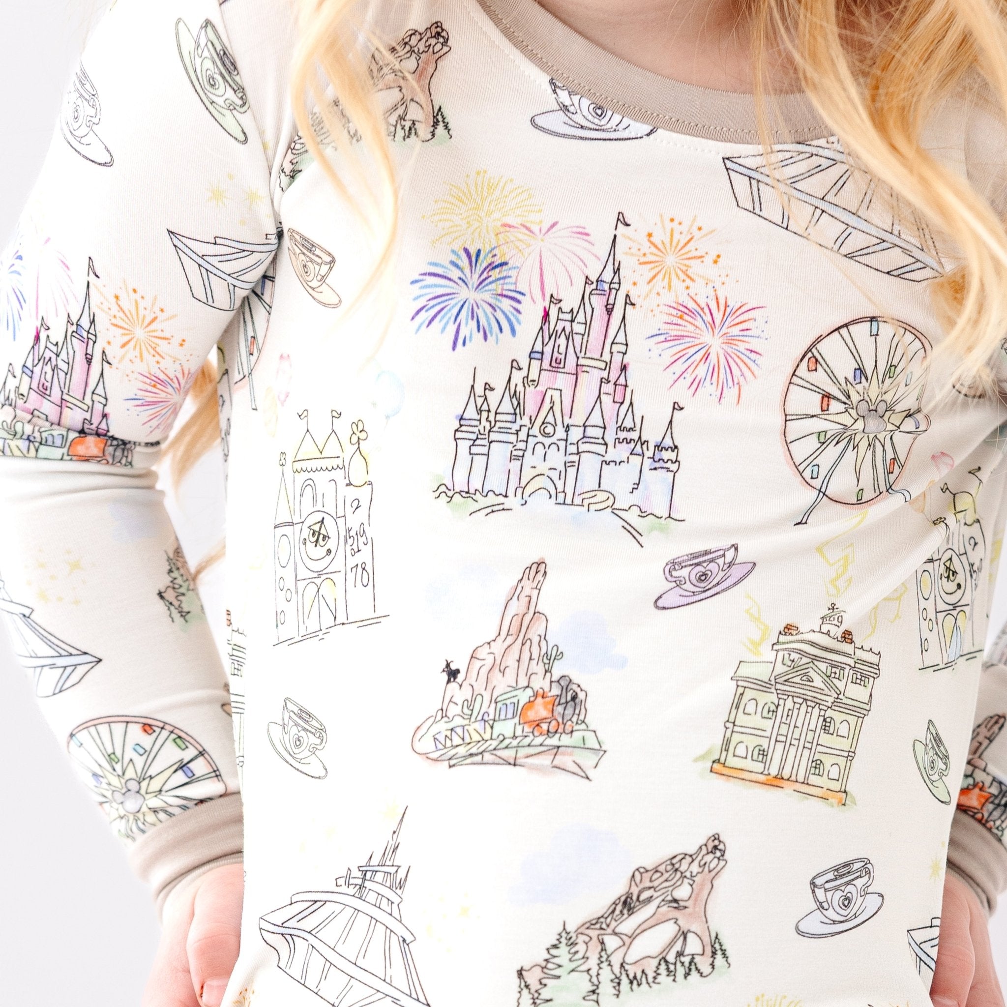 Dream Land Long Sleeve Pajamas - Bam & Stitch