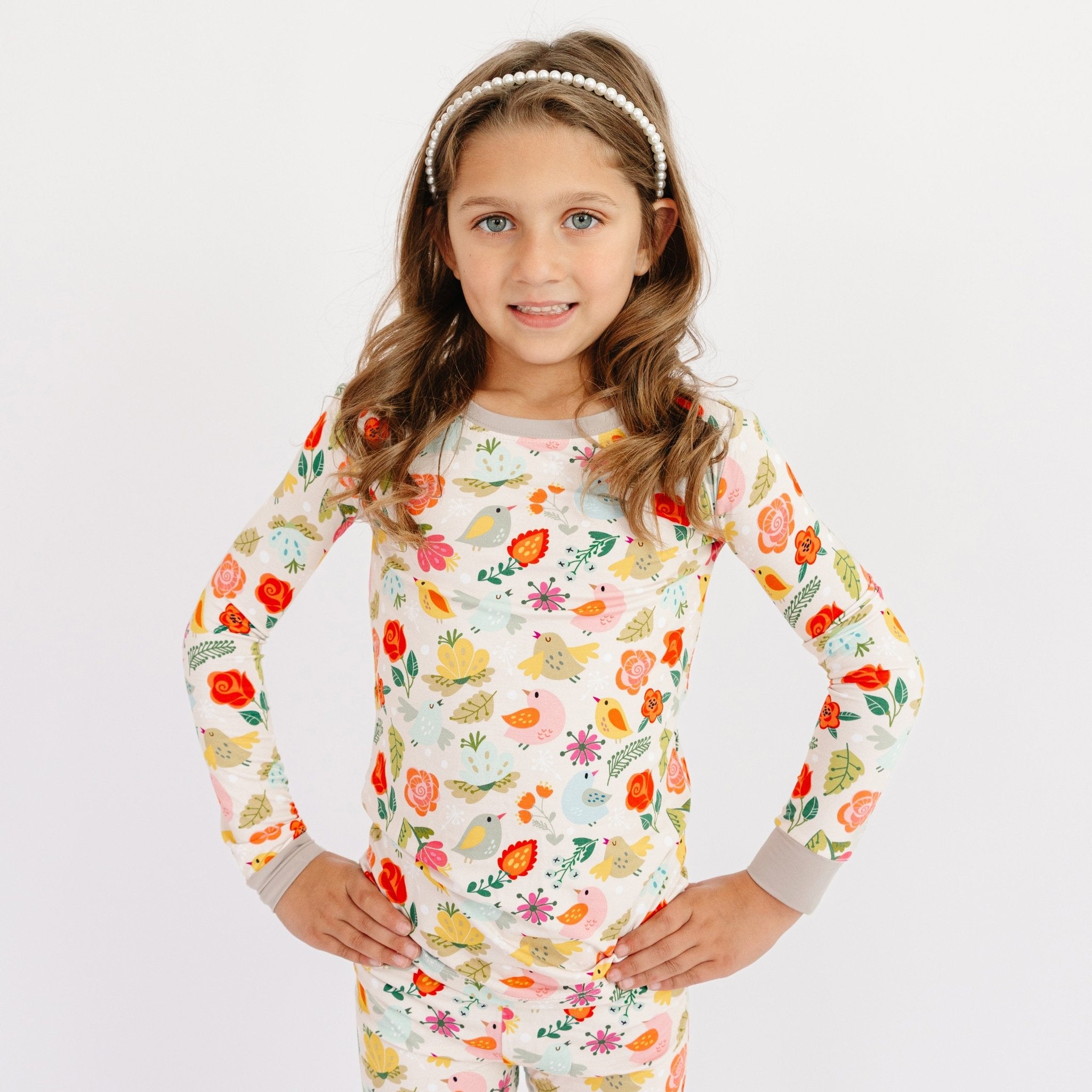 Songbird Meadows Long Sleeve Pajamas - Bam & Stitch