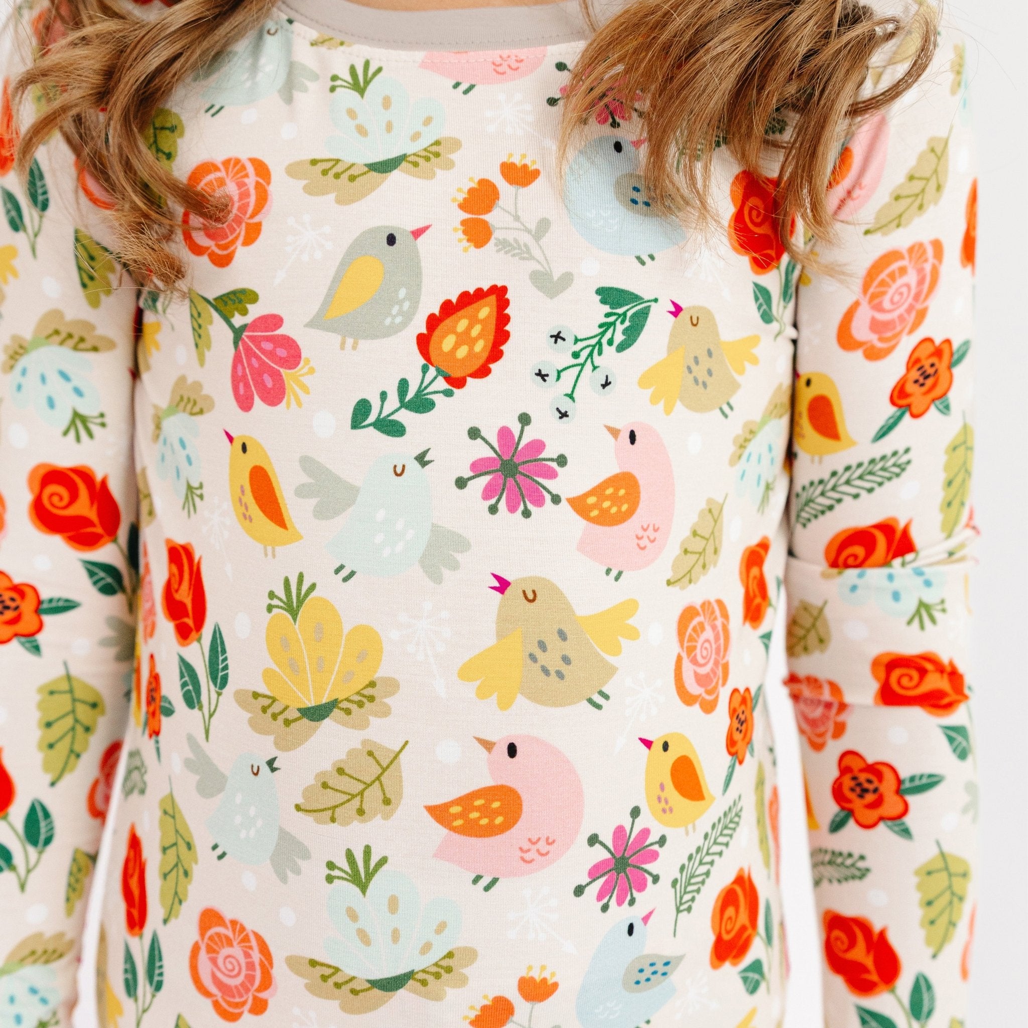 Songbird Meadows Long Sleeve Pajamas - Bam & Stitch