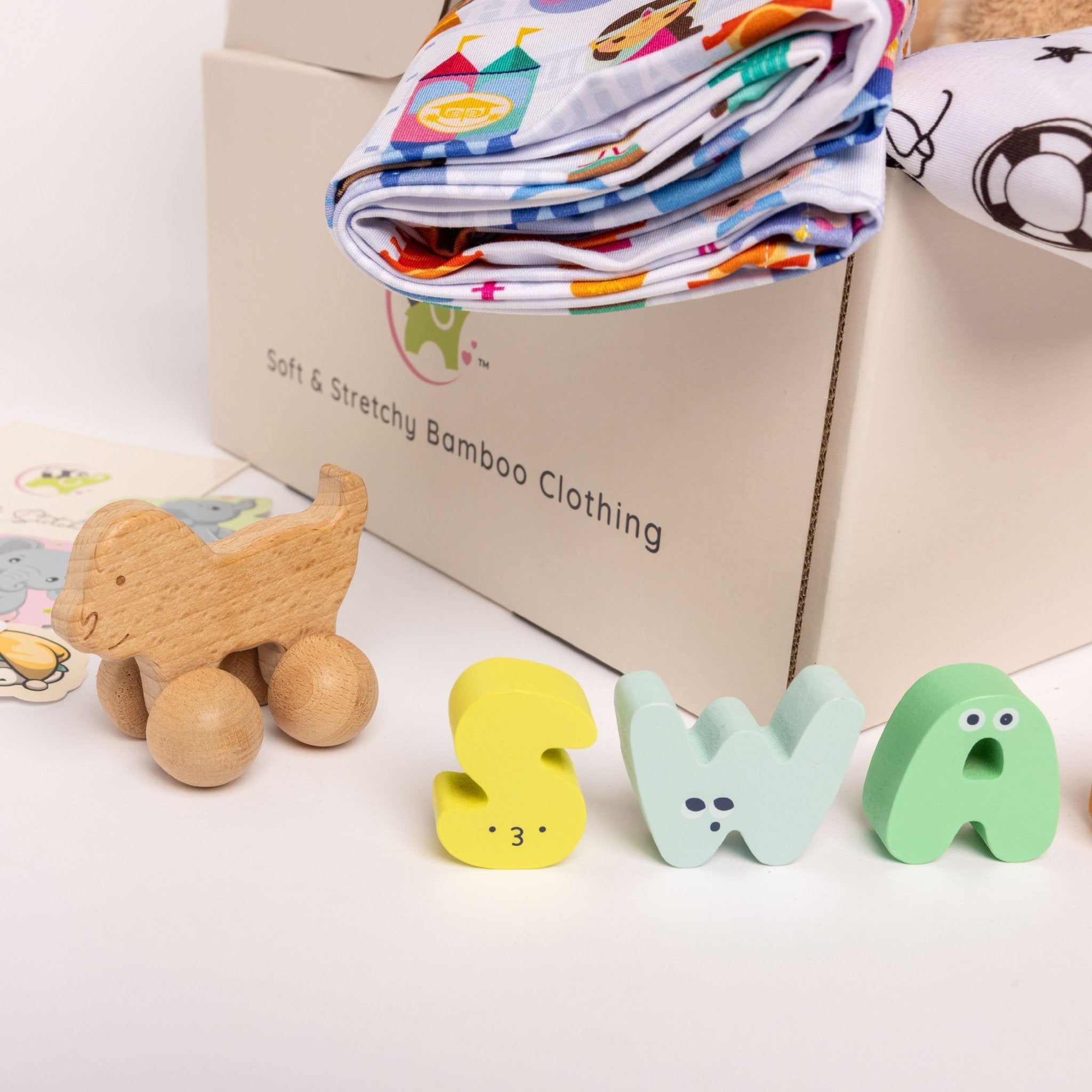 Swaddle Baby Shower Gift Box - Bam & Stitch