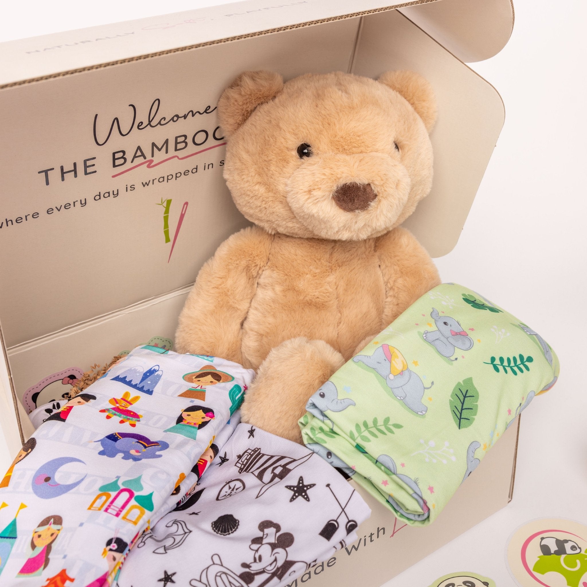 Swaddle Baby Shower Gift Box - Bam & Stitch