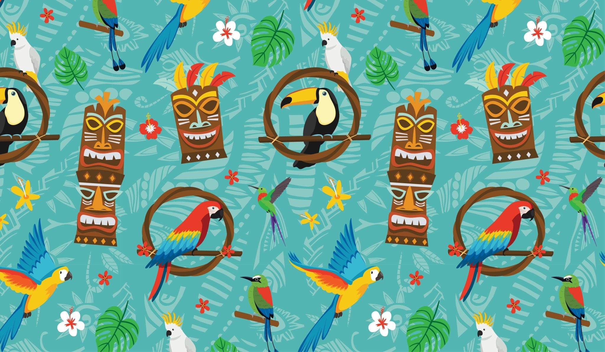 Tiki Party - Bam & Stitch