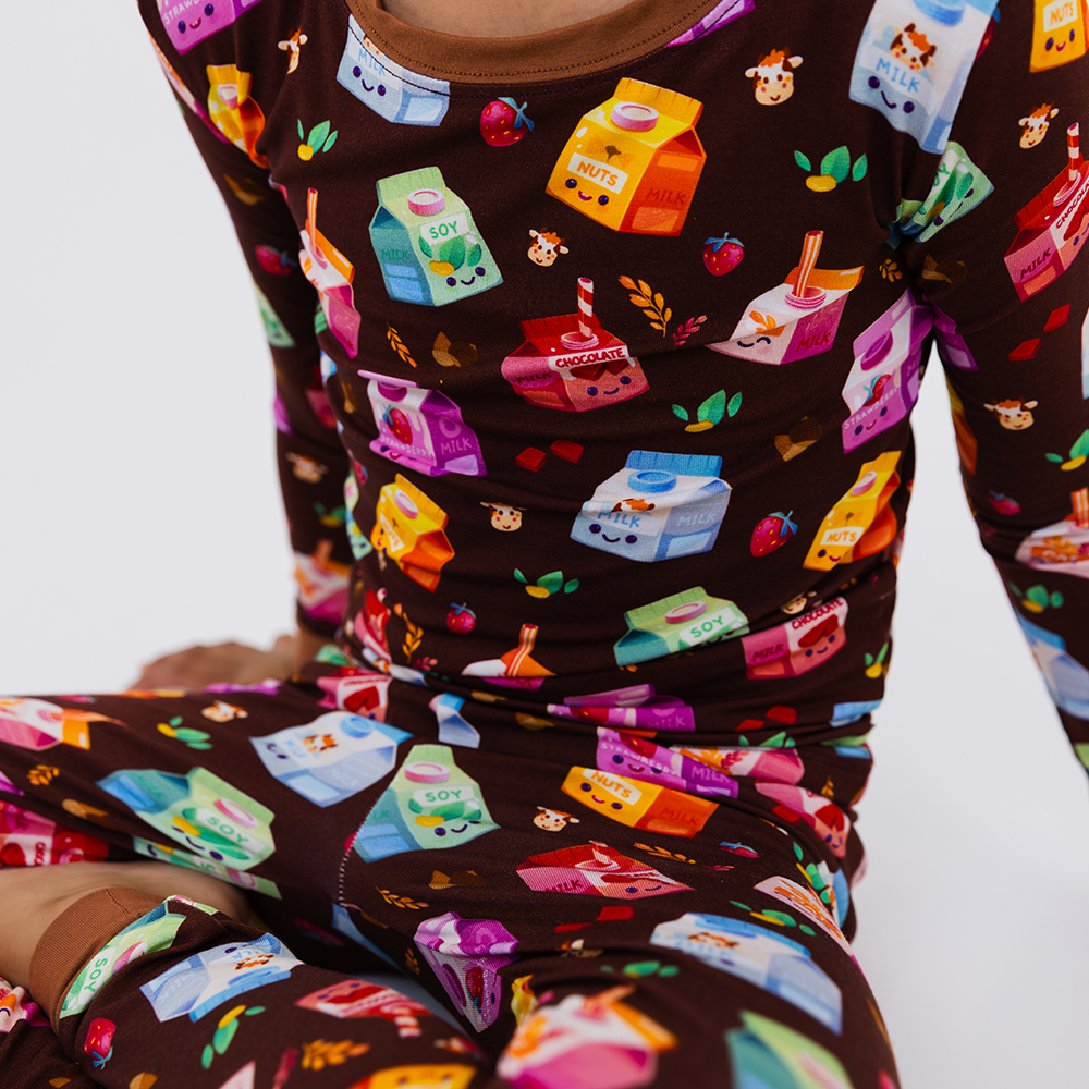 All the Milks! Two-Piece Long Sleeve Pajama Set