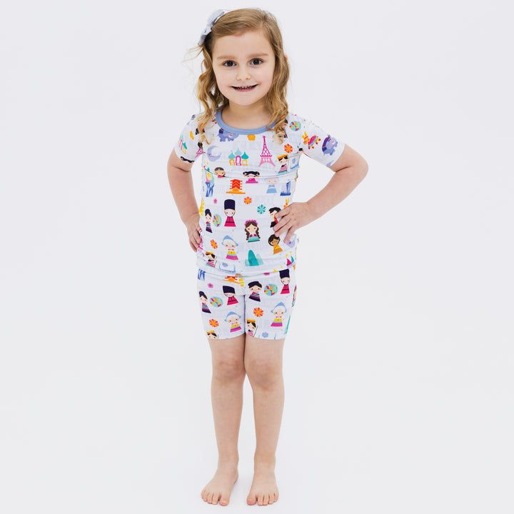 Children of the World Two-Piece Short Sleeve Pajama Set