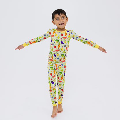 Farm Fresh Two-Piece Long Sleeve Pajama Set