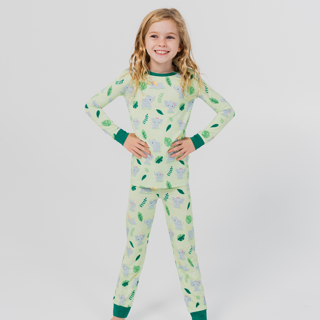 Playfully Strong Two-Piece Long Sleeve Pajama Set