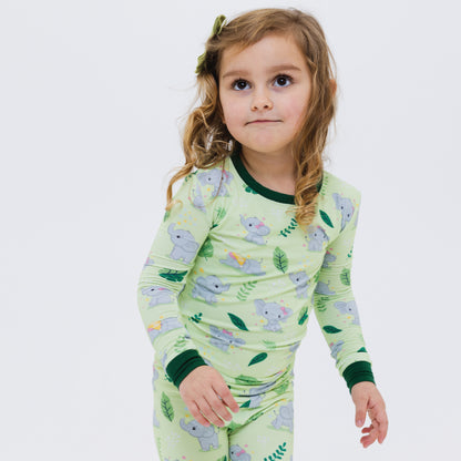 Playfully Strong Two-Piece Long Sleeve Pajama Set