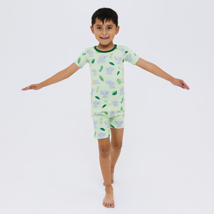 Playfully Strong Two-Piece Short Sleeve Pajama Set