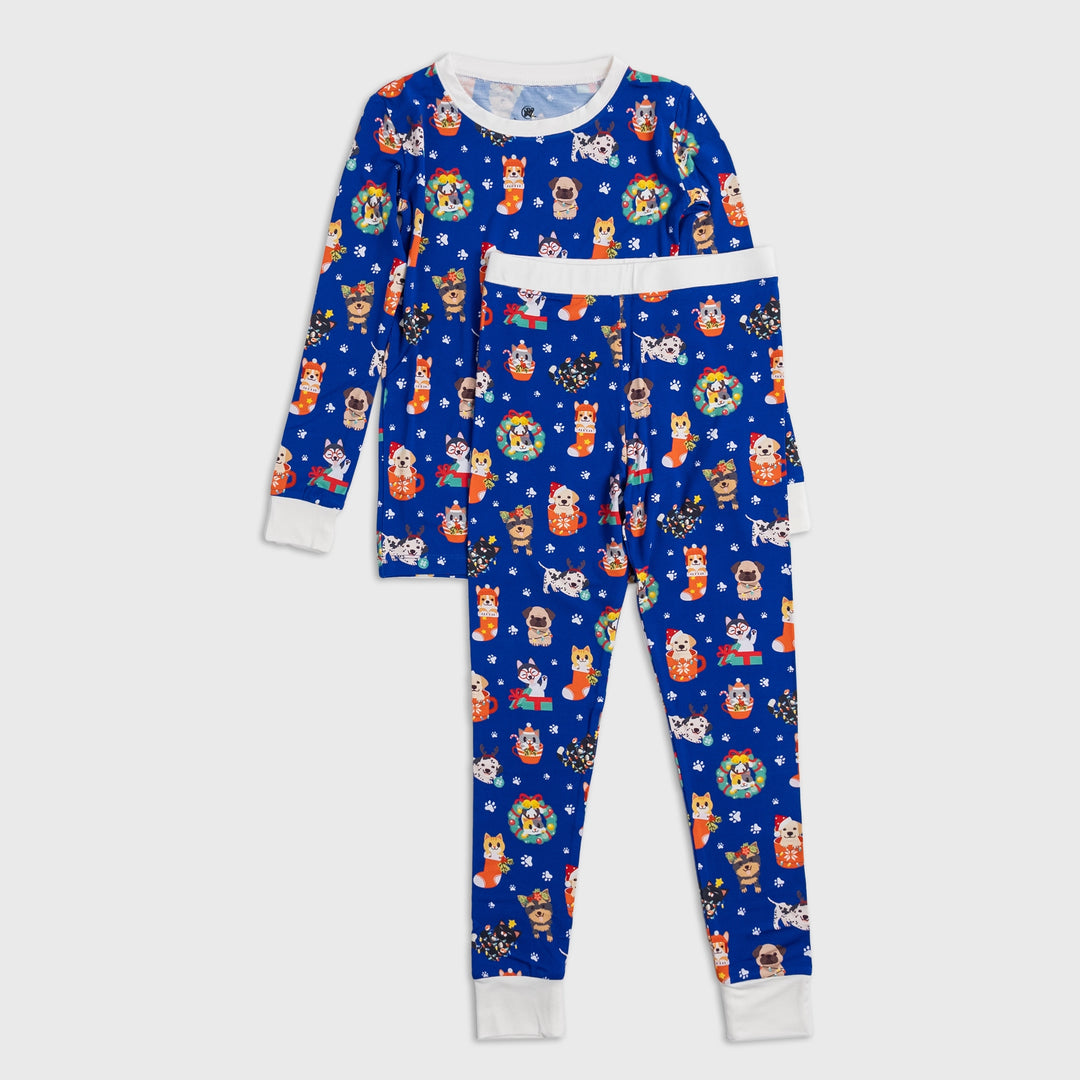 Paw-some Surprise Two-Piece Long Sleeve Pajama Set