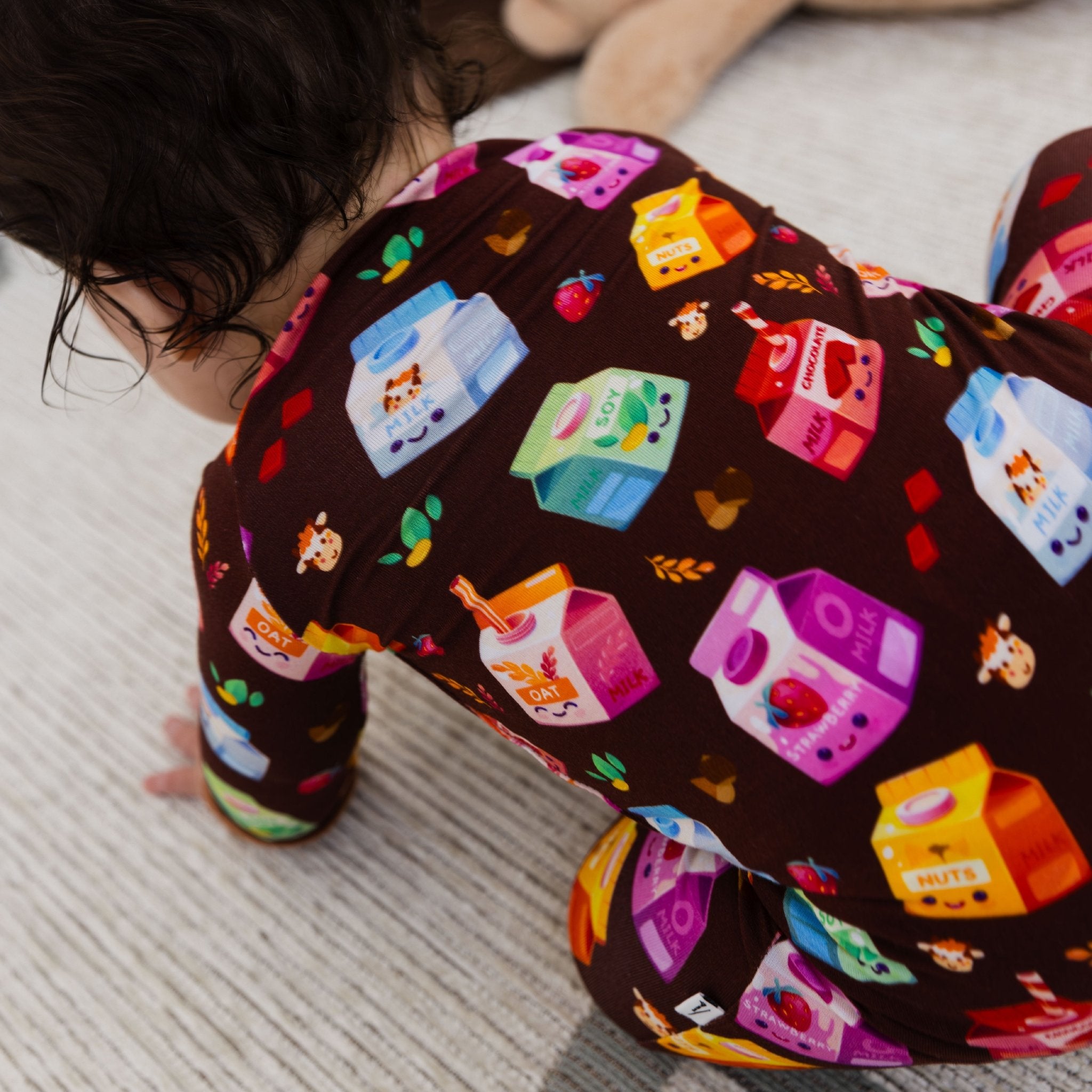 All The Milks! Convertible Romper | Bamboo Baby Pajamas | Bam & Stitch