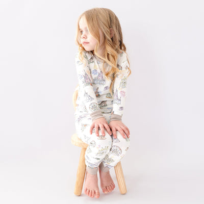 Dream Land Long Sleeve Pajamas - Bam & Stitch