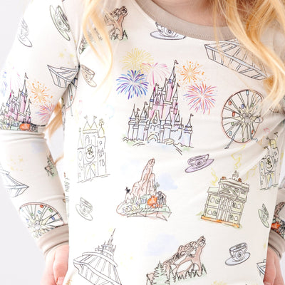 Dream Land Long Sleeve Pajamas - Bam & Stitch