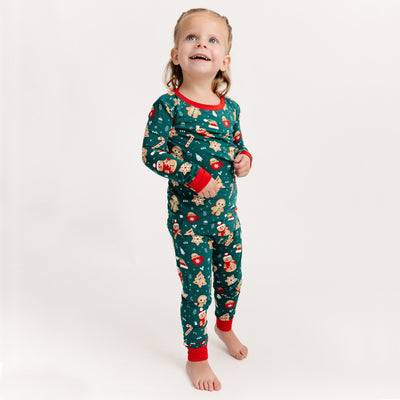 Gingerbread Lane Long Sleeve Pajamas - Bam & Stitch