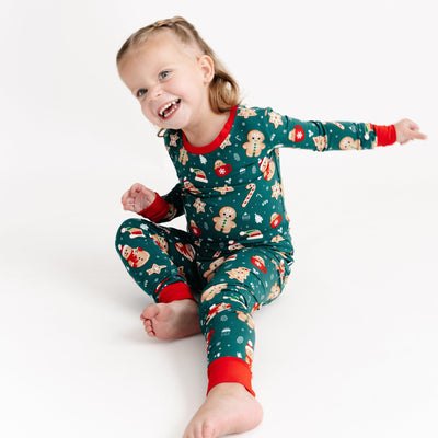 Gingerbread Lane Long Sleeve Pajamas - Bam & Stitch