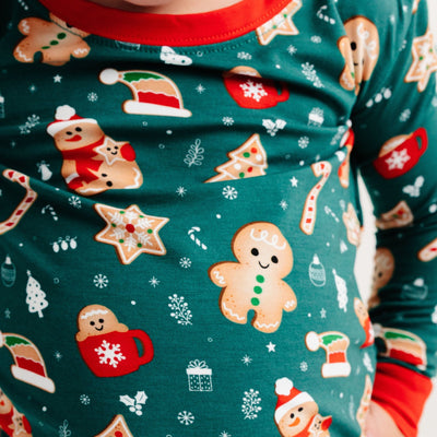 Gingerbread Lane Long Sleeve Pajamas - Bam & Stitch