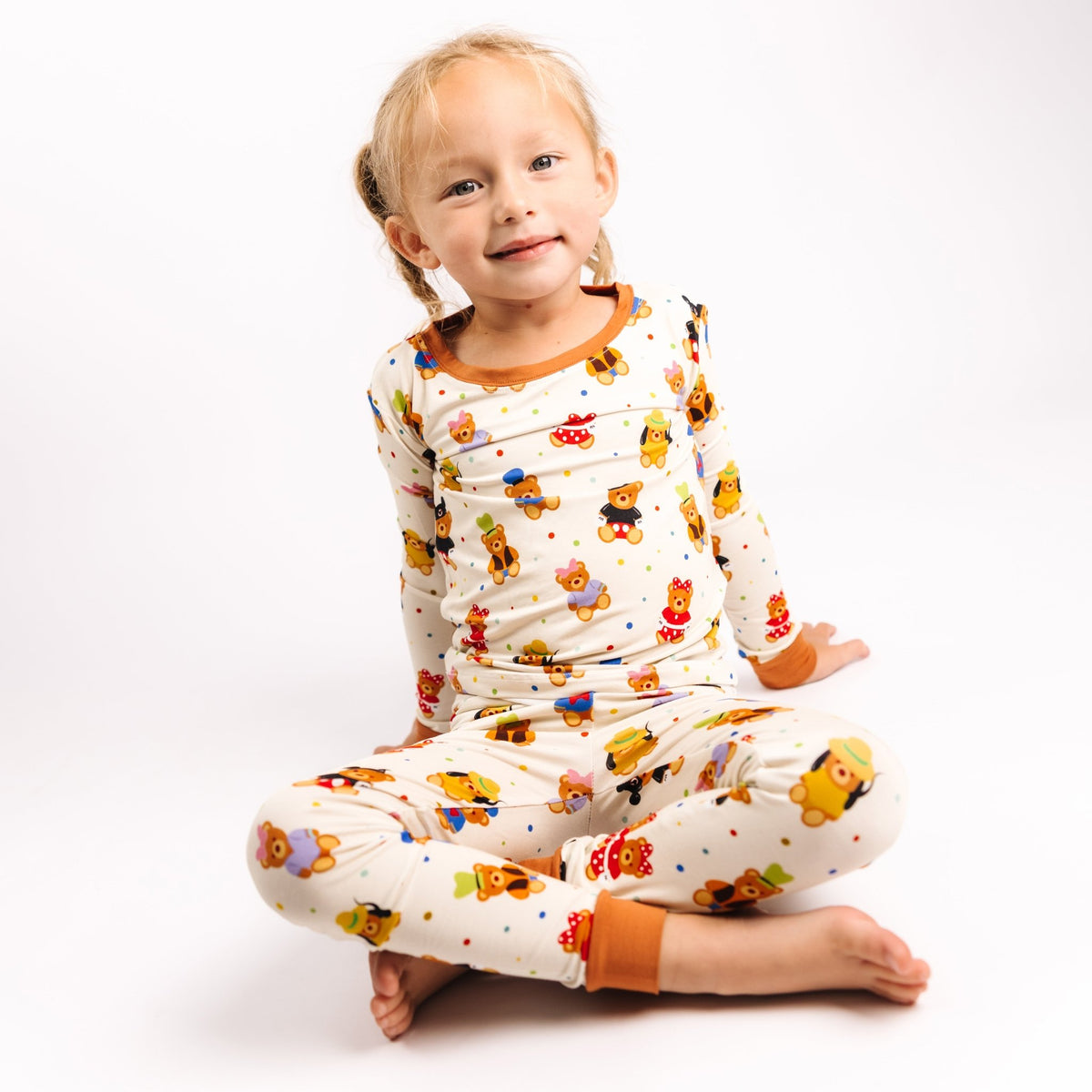 Main Street Bears Long Sleeve Pajamas - Bam & Stitch