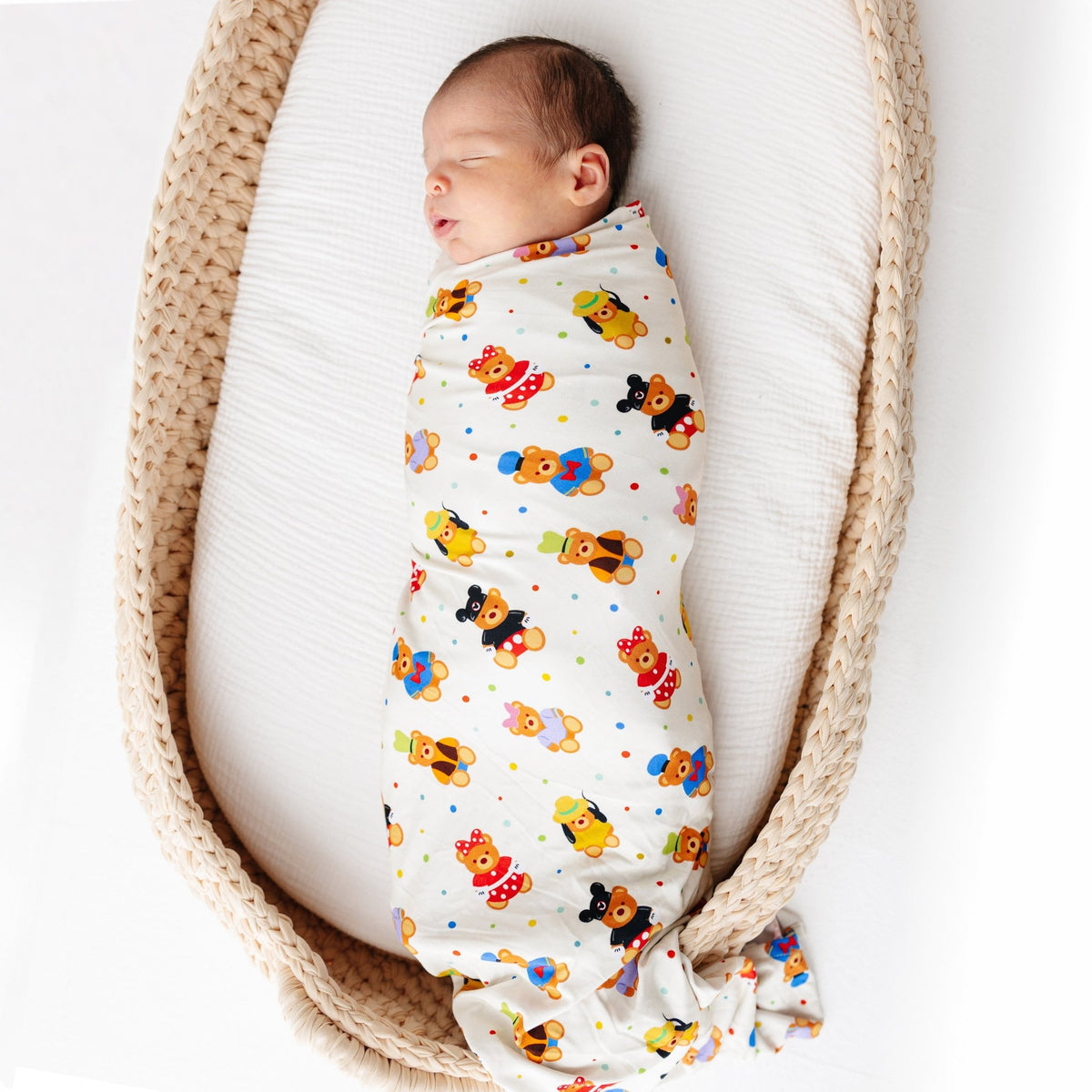 Main Street Bears Swaddle - Bam & Stitch