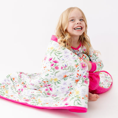 Petal & Play Kids Blanket - Bam & Stitch