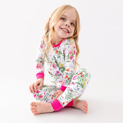 Petal & Play Long Sleeve Pajamas - Bam & Stitch