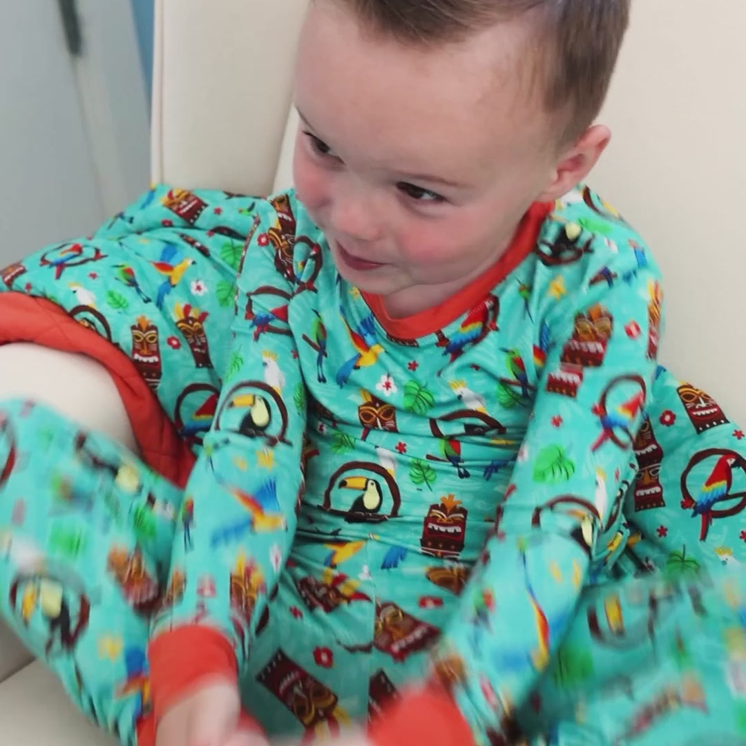 Tiki Party Convertible Bamboo Romper | Bam & Stitch