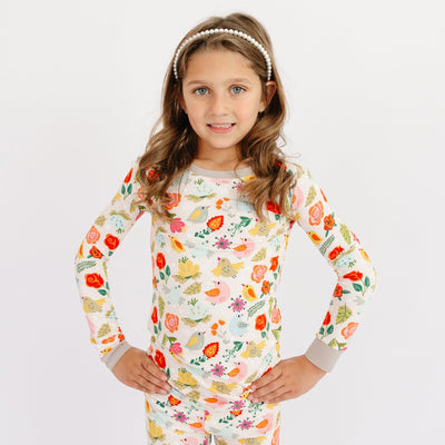 Songbird Meadows Long Sleeve Pajamas - Bam & Stitch